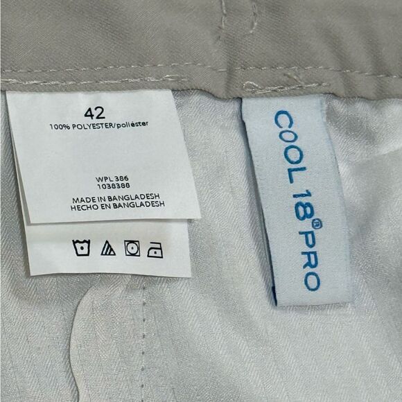 NWT. Haggar Cool 18 Pro Garbardine Shorts with Sun Protection Men’s 42 - Picture 14 of 15